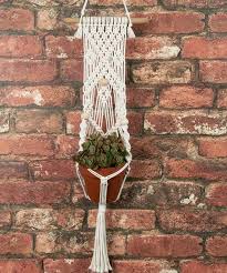 To make all of these macrame hangers you'll need to start out with eight strands of rope. Make Rame Natural Beaded Macrame Plant Hanger Diy Kit Best Price And Reviews Zulily