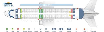 Seat Map Airbus A319 Allegiant Air Seating Chart Picture Seating Plan Airbus British Airways