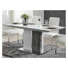 De chaise longue werd ontworpen voor momenten van ontspanning, en dan vooral voor een dutje in de namiddag.deze lange fauteuil is voorzien van een dwarse rugleuning en ideaal om zich te ontspannen in de woonkamer. Vente Unique Table A Manger Extensible Eren 6 A 8 Couverts Mdf Coloris Blanc Et Beton Tables A Manger Rue Du Commerce