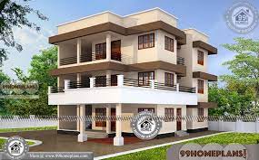 Great farmhouse plan with two story foyer and vaulted greatroom. Modern 3 Story House Plans With 3d Elevations New Apartment Designs