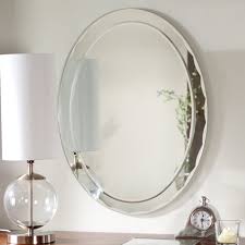 Their branch in houston offers the largest selection of bathroom mirrors in several they also vary in shapes, sizes and colors that help them blend in easily in any kind of bathroom. Large 31 5 X 23 6 Oval Bathroom Aldo Wall Mirror By Decor Wonderland Walmart Com Walmart Com
