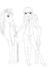 Rider With Horse By Vicsdesignerstudio Horse Coloring Pages Model Drawing Colorful Drawings