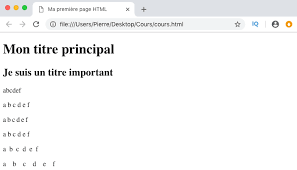 En html, les espaces consécutifs sont ignorés par les navigateurs, au même titre que les retours chariots ou espace en html. Les Espaces Et Retours A La Ligne En Html Pierre Giraud