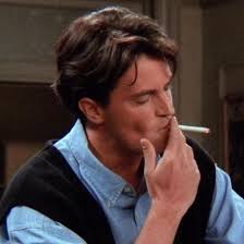 He is notable for his sarcastic and witty sense of humor. Chandler Bing Smoke Tumblr Chandler Friends Chandler Bing Friends Moments