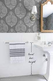 And you want the towels to be easy to reach depending on who will be using the bathroom. Must Have Bathroom Measurements Towel Bar Height Toilet Paper Holder Height More Driven By Decor