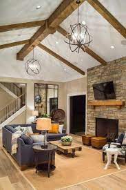 How To Fix A Dark Room And It Ain T With Paint Kylie M Interiors Ceiling Lights Living Room Beams Living Room Modern Leather Living Room Furniture