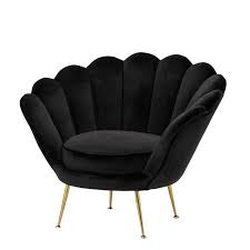 black scalloped accent chair eichholtz trapezium trapezium black accent chair black chair