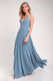 All About Love Slate Blue Maxi Dress Slate Blue Bridesmaid Dresses Lulus Bridesmaid Dresses Bridesmaid Dresses Under 100