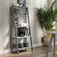 Imogen 55 H X 24 W Ladder Bookcase In 2020 Ladder Bookshelf Ladder Shelf Decor Ladder Bookcase