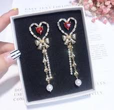 送料無料 mw127 韓国ピアス ビンテージ ハート ロング greensgarl s shop アクセサリー 韓国 ピアス ピアス