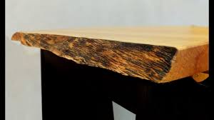 Fill the bottom of the slabs with epoxy in this step, you will fill any nooks and. Finishing A Natural Edge Table Top A Woodworkweb Com Woodworking Video Youtube
