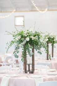 Rustic Elegant Spring Wedding At Willow Brooke Barn Rose Of Sharon Floral Design Studio Wedding Floral Centerpieces Flower Centerpieces Wedding Wedding Centerpieces Diy