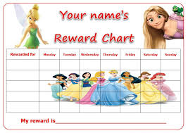 Personalised Disney Princess Reward Potty Training Chart 9