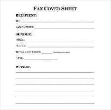 Fax Cover Sheet Fax Cover Sheet Cover Sheet Template Cover Letter Template Free
