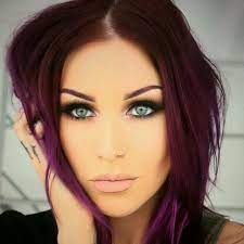 Velvet Red Hair Hazel Green Eyes Plum Hair Hair Color Purple Purple Hair