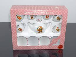 REUTTER NIEMAN MARCUS GERMAN TEDDY BEARS 12-PC CHILDRENS MINI TEA SET IN  BOX