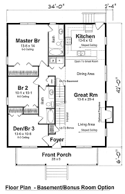 Cottage Traditional House Plan 74001 Vacation House Plans Family House Plans Small House Floor Plans