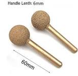 Vogueing Tool 6 mm Şaft Mermer Taşlama Kenar Freze Ucu Lehimli Elmas Döner  Çapak Oyma Soyma Aleti Yeşim Taşı Beton Seramik için -20 MM-100 # : ...