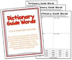 Pin By Lori Ward On Teaching General Guide Words Dictionary Skills Dictionary Activities