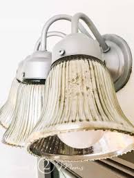 Real vintage mercury glass often has a molted effect where the original silver coating has. How To Make Diy Mercury Glass Light Shades Simply2moms