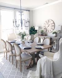 Color Scheme 2 End Statement Chairs On Table Buffet French Country Dining Room French Country Dining Room Decor Farmhouse Dining Rooms Decor