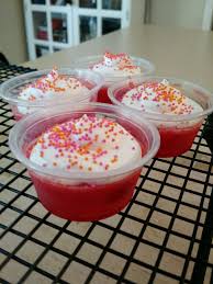 Strawberry Whipped Cream Jello Shots 1c Boiling Water 1 Pkg Strawberry Jello Mix 1 2 C Tequila Rose 1 2 Yummy Alcohol Whipped Cream Vodka Recipes Yummy Drinks