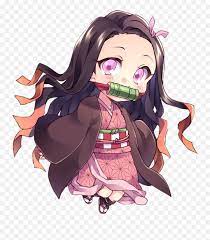 Nezuko in a congratulatory announcement for two years of serialization and an anime adaption. Sticker By Nezuko Chibi Transparent Background Png Chibi Transparent Free Transparent Png Images Pngaaa Com