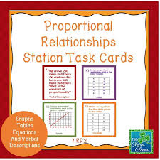 Your Middle School Students Will Have An Opportunity To Use Task Cards To Practice Common Core Rat Proportional Relationships Task Cards Proportional Reasoning