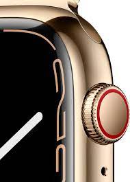 Apple Watch Series 7 41mm Gold Stainless Steel Case with Gold Milanese Loop  - Gold - Techstudio.pk