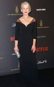 Helen Mirren Form Fitting Dress In 2020 Form Fitting Dress Helen Mirren Black Evening Dresses