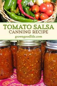 Home Canned Tomato Salsa Recipe Salsa Canning Recipes Canning Recipes Canned Salsa Recipes