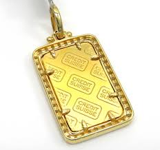 5.0 out of 5 stars 1. Buy 10k Yellow Gold Large Diamond Credit Suisse Bar Pendant 0 80ct Online At So Icy Jewelry