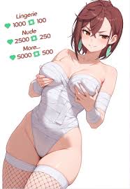 184150 - safe, artist:chikomokii, oc, oc only, anthro, 2020, black collar,  blue stockings, bottomless, clothes, collar, color palette, crop top,  cropped shirt, featureless crotch, female, fur, hair, hair over eyes,  hooves, horn, legwear, nudity, orange shirt,