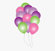 Cute hand drawn hot air balloon clip art, doodle hot air balloons, nursery clipart, instant download png and eps vector clipart. Green Purple Pink Balloons Hd Png Download Transparent Png Image Pngitem
