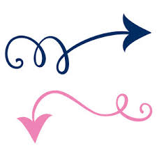 silhouette design store flourishes swirly arrows set
