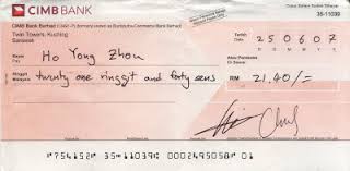 Deposit a cheque to your account using your smartphone, or an abm. Bank Cheque Cimb Bank Cheque