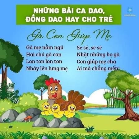 NHỮNG BÀI CA DAO, ĐỒNG DAO HAY DÀNH CHO BÉ