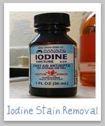 Using otc vitamin c to get iodine out of clothes. Iodine Stain Removal Guide
