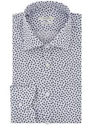 Etro floral pattern long sleeve shirt size 42. Blue Flower Printed Stretch Shirt Del Siena