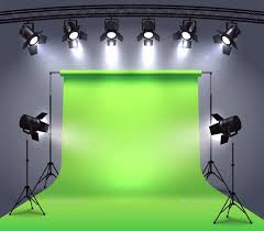 Photo Studio Spotlights Composition Accent Accessory Beam Bright Effect Equipment Expositio Chroma Key Powerpoint Background Design Photo Studio
