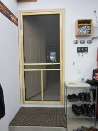 Screen Door Between House And Garage Provides Energy Savings By Not Having To Run The Air Conditioning When It S Cooling Off Outside Sim House Diy Garage Home