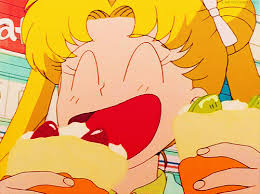 Food Eating Sailor Moon Sailor Moon Food Sailor Moon Funny Sailor Moon Aesthetic Sailor Moon Crystal