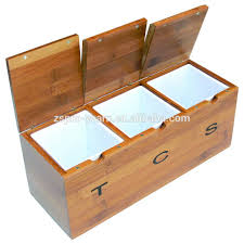 Bamboo Wooden Tea Coffee Sugar Canister With Flip Up Box Lid On Caddy Top And Plastic Liner Inside Containe In 2020 Tea Coffee Sugar Canisters Jar Storage Salt Storage
