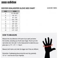 adidas junior goalkeeper glove size chart images gloves