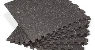 Amazon Com Velotas Rubber Topped Interlocking Foam Fitness Floor Mat Multiple Colors Available Sports Outdoors Floor Workouts Floor Mats Rubber Tiles