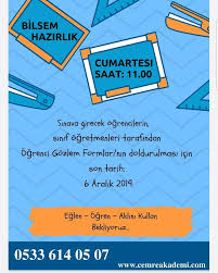 Bilsem Sinavi Eglence