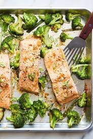 Sheet Pan Salmon And Broccoli With Sesame And Ginger Recipe Recipe Salmon And Broccoli Ginger Recipes Nyt Cooking