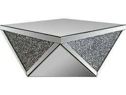 Acme Noralie Coffee Table Mirrored Coffee Tables Coffee Table Acme Furniture