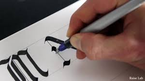 Uppercase and lowercase letters on a black background vector. File Calligraphy Alphabet Tutorial Gothic Upper Case Letters For Beginners Webm Wikimedia Commons