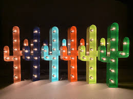 Cactus Marquee 24 Cactus Wall Decor Light Up Cactus Etsy In 2020 Wall Decor Lights Cactus Light Handmade Lighting
